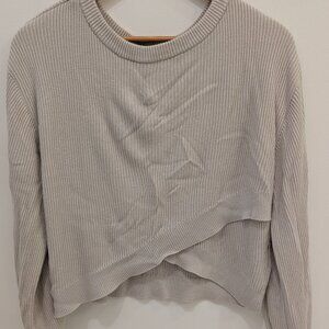 Lululemon Reversible Crossover Sweater in Cream